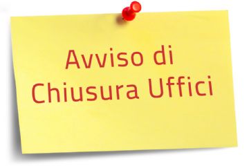 chiusura al pubblico uffici comunali - luned&#236; 01 settembre 2025.
